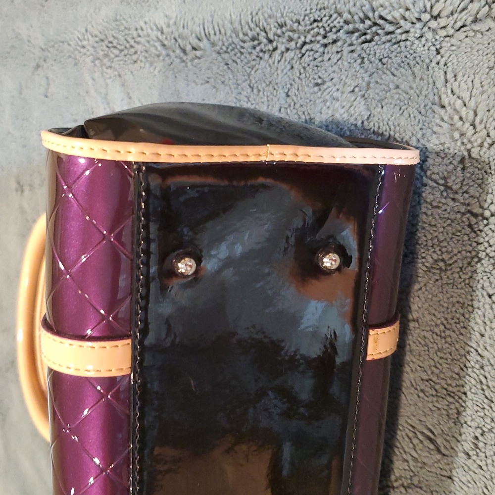 NWT Bravo purple leather handbag - Picture 7 of 14